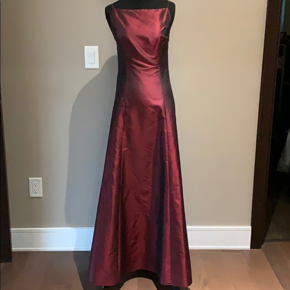 NWT - Bebe Red Silk Gown